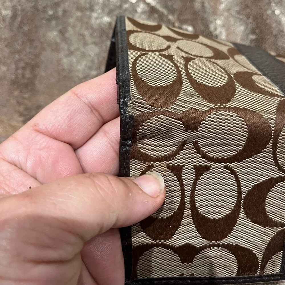 Coach Preloved Trifold Monogram Wallet - Picture 14 of 14